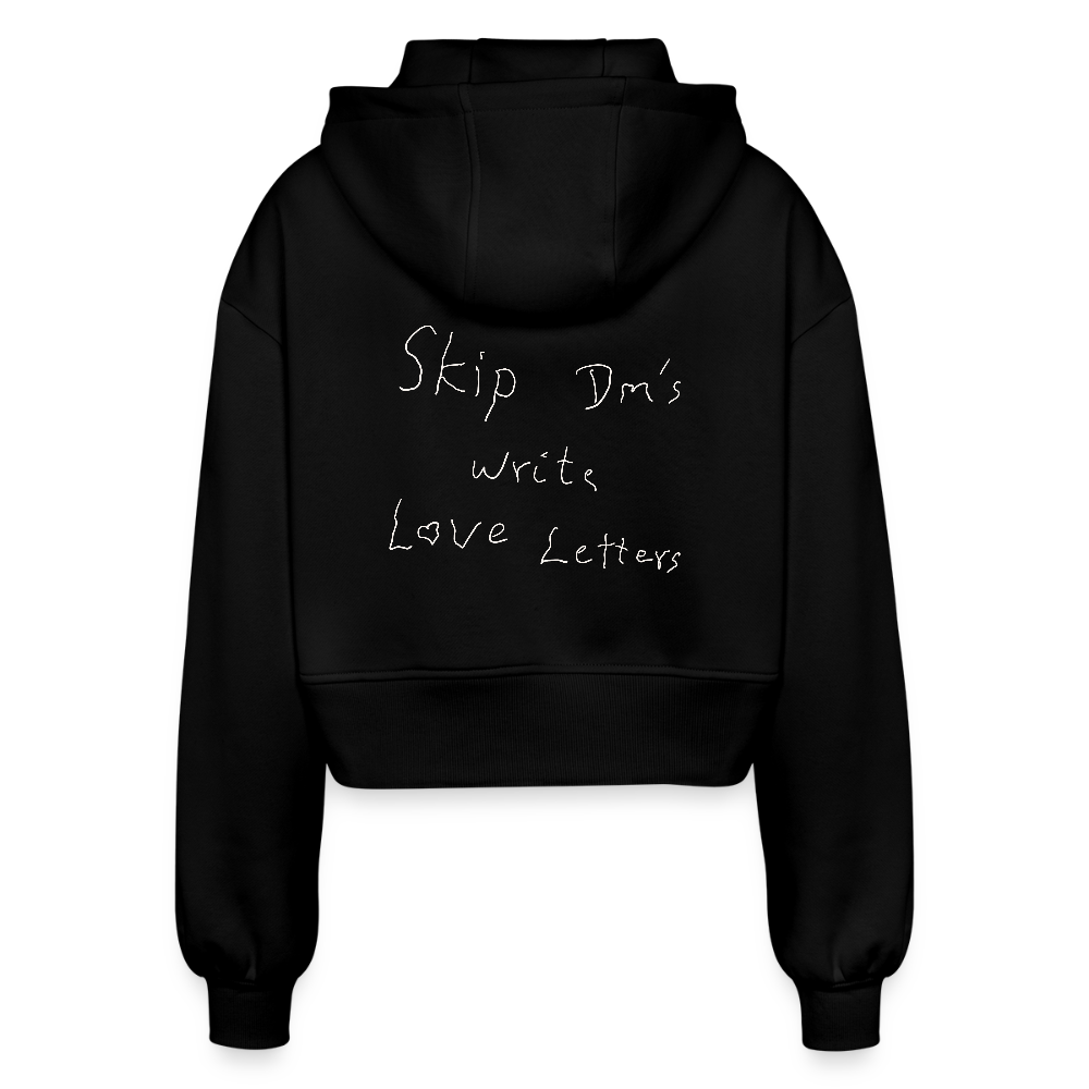 Skip Dm's Cropped Zip-Up - Black - black