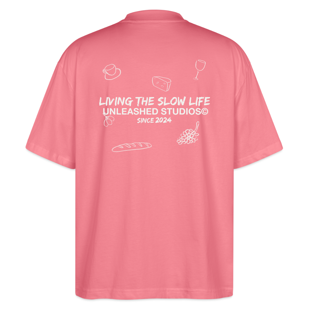 Living the Slow Life Tee - Pink Joy - pink joy 