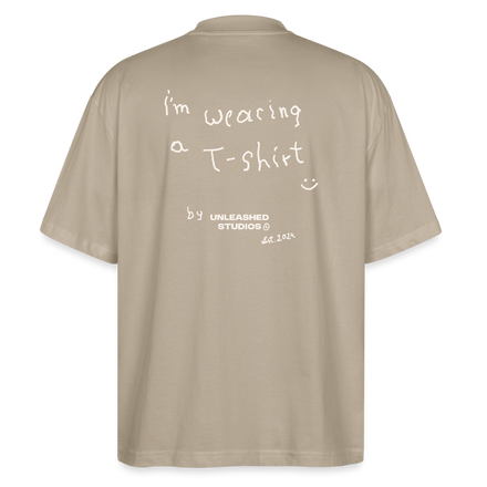 "I'm wearing a T-Shirt" Tee - Stone - stone