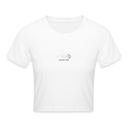 Living the Slow Life Crop Tee - Color - white