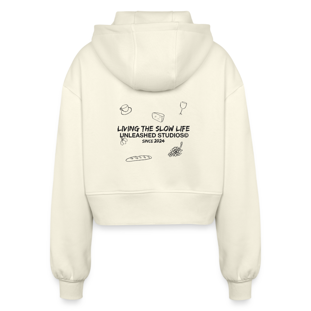 Living the Slow Life Zip-Up - Creme - nature