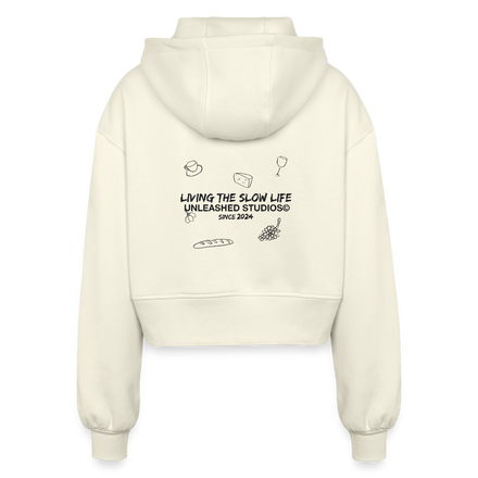 Living the Slow Life Zip-Up - Creme - nature